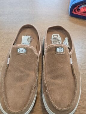 Hey Dude Women's Suede Slip-On Loafers - Tan